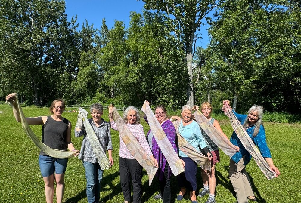 Botanical Silk Scarf Printing Class
